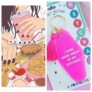 NWOT Ryan Porter Carbs Bracelet & Fun Club Keyring